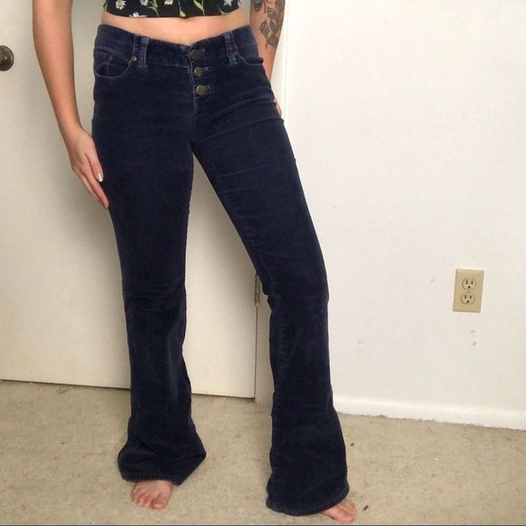 TILT Denim - Deep Blue Corduroy Flares